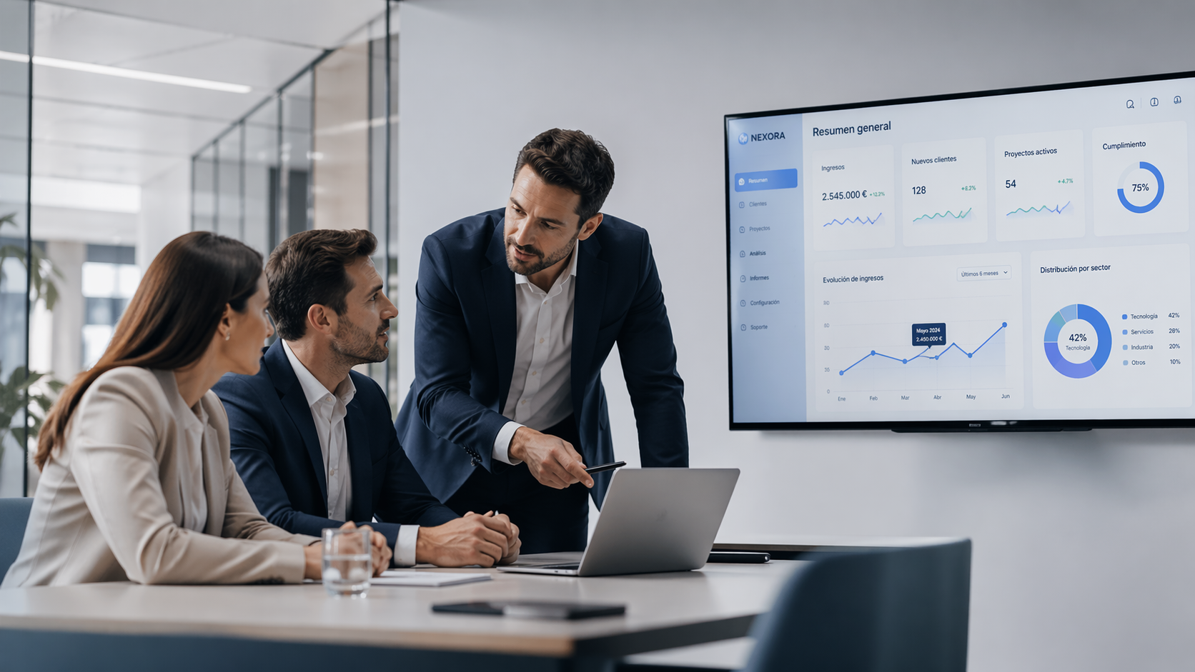 Equipo de soporte acompañando la puesta en marcha y desarrollo comercial del partner.